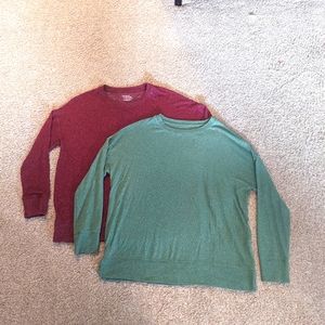 2 Time and Tru Long Sleeve Shirts Sz. M